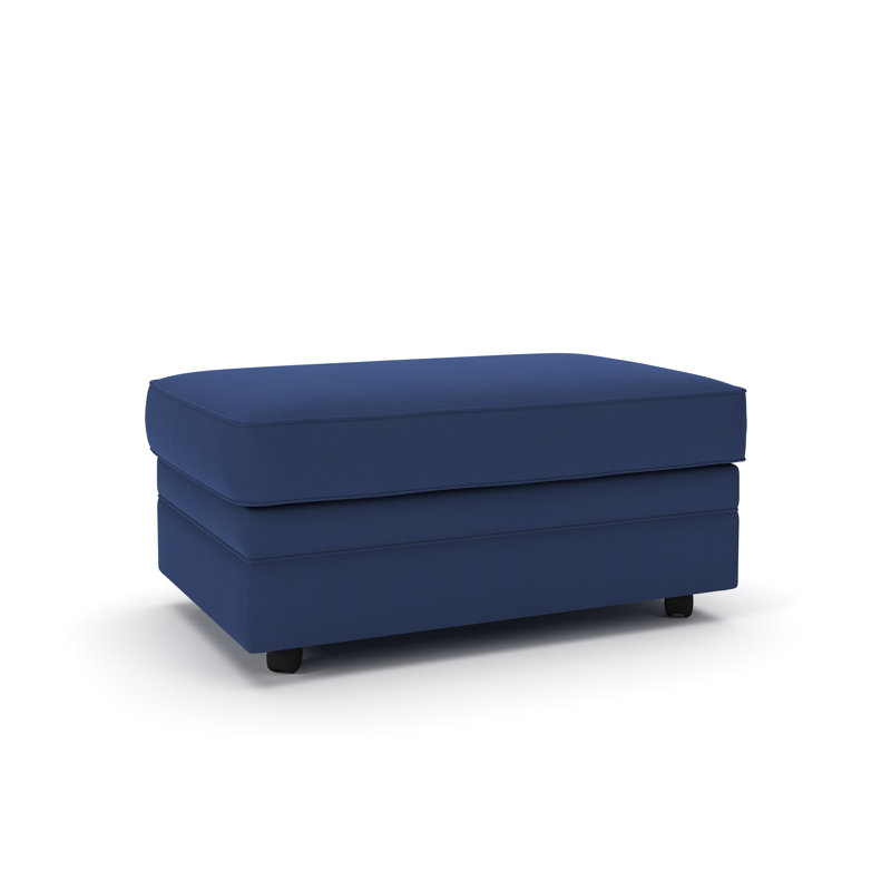 Repose-pieds confortable et demi, Toile bleu marine