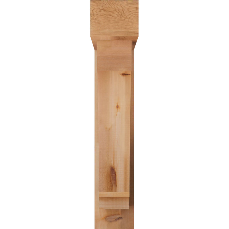 Support de bloc impérial avec entretoise décalée, 44 x 32, Cèdre rouge occidental de l 8 po (scié brut)