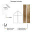 Tablette en bois massif 2 pièces Ternate-103490018-103490017