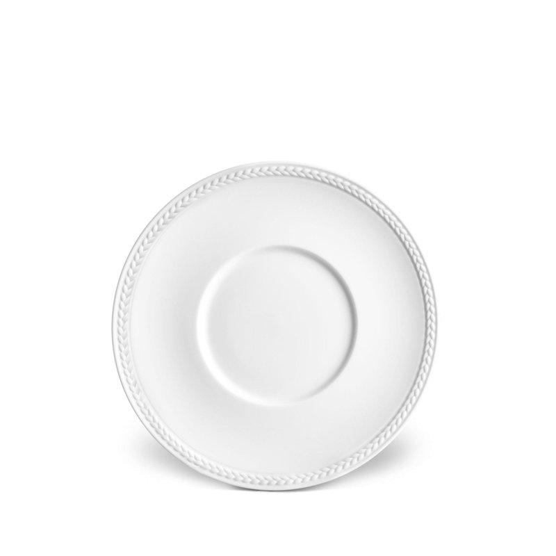 Soie Tressee White Saucer