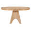 Table de salle à manger extensible vintage pour 4-6, table de cuisine rustique de 42 à 58 pouces avec finition patinée et pieds croisés robustes-1562831351