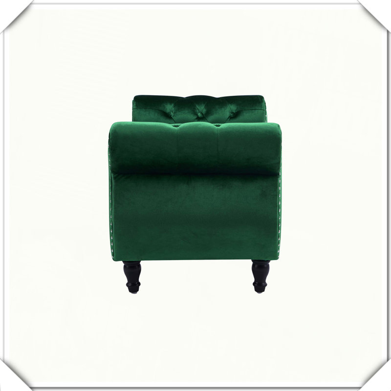 Velvet Rectangular Storage Ottoman Bench Multifunctional Comfortable Practical Stylish
