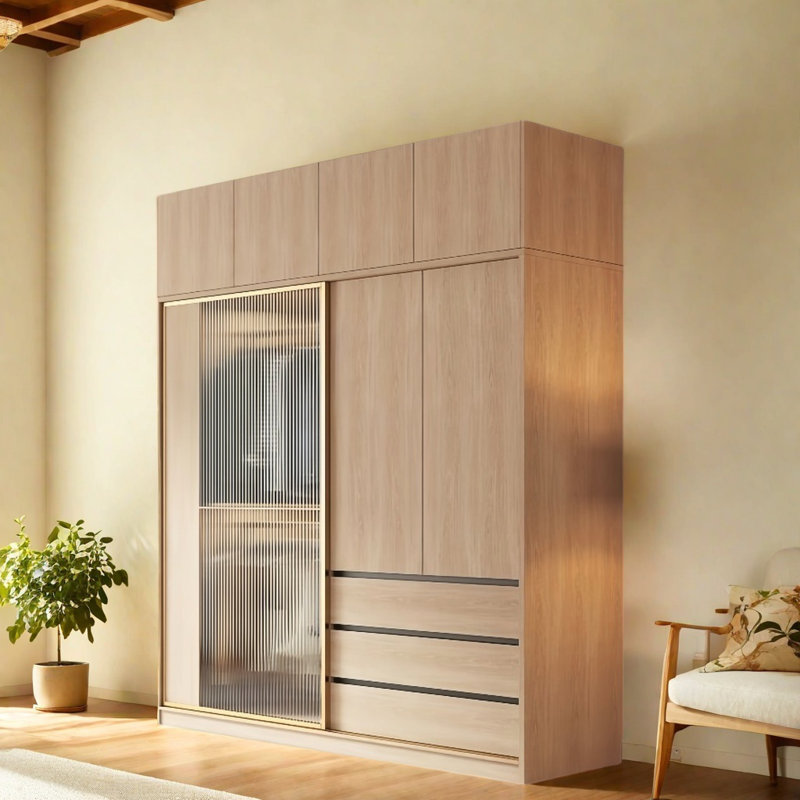 Light Luxury Senior Wardrobe, 102'' H x 55'' W x 24'' D