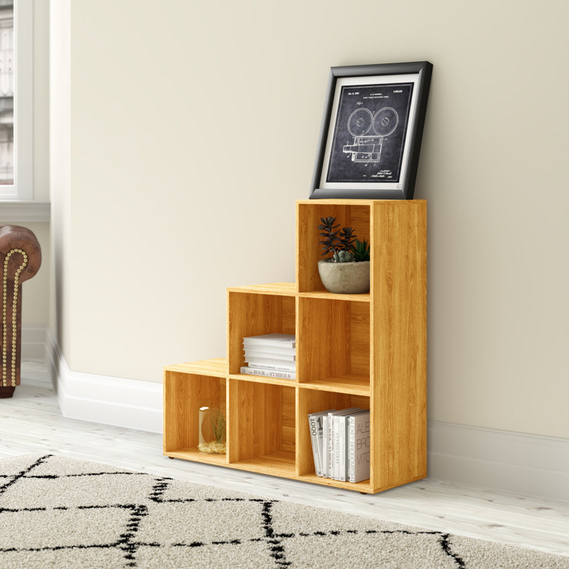 Selina 90.5 cm H x 89 cm W Cube Bookcase, Beech