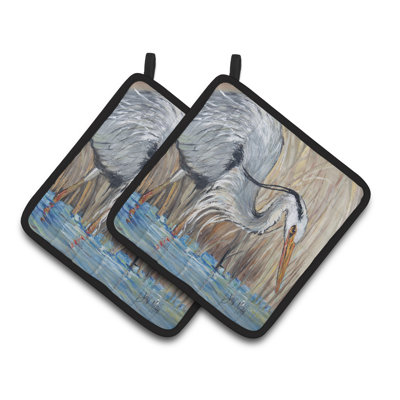 Caroline's Treasures Heron Polyester Potholder