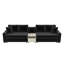 Canapé modulaire rembourré avec accoudoirs de rangement et console centrale pour salon Modern-84966301
