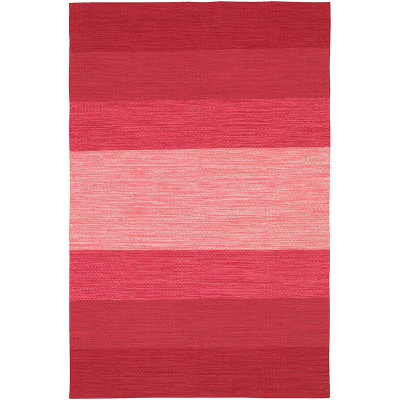 India Hand Loomed Cotton Modern Area Rug, Rectangle 5' x 7'6"