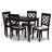 Heil 4 - Person Four Leg Base Dining Set-1350207811