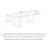 Brown Rectangular Solid Wood Dining Table-2066287210