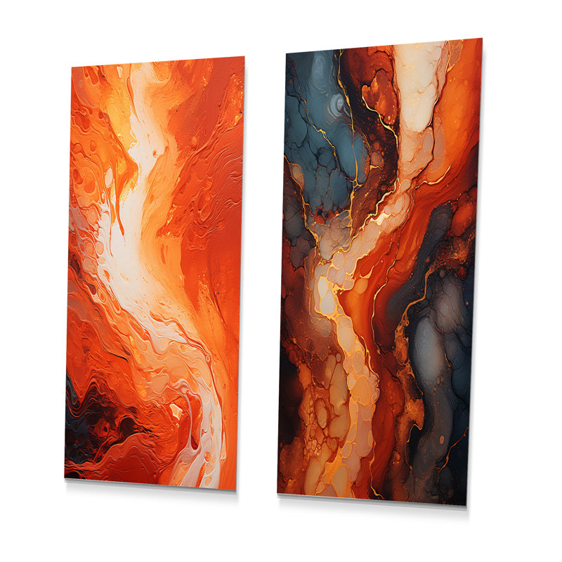 Ensemble de salon Molten Muse Fiery Flame, H 28 po x l 24 po