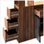 Grande armoire de rangement en bois avec espaces multifonctionnels, organisateur d'entrée moderne pour le couloir et le salon