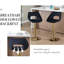 Wahson Bar Stools in Velvet Modern Chic Swivel Counter Chairs with Hollow Backrest for Home-401899888