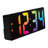 Gradient Digital Electric Tabletop Clock with Alarm Black
