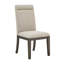 Chaise d'appoint en lin Lindhaus beige