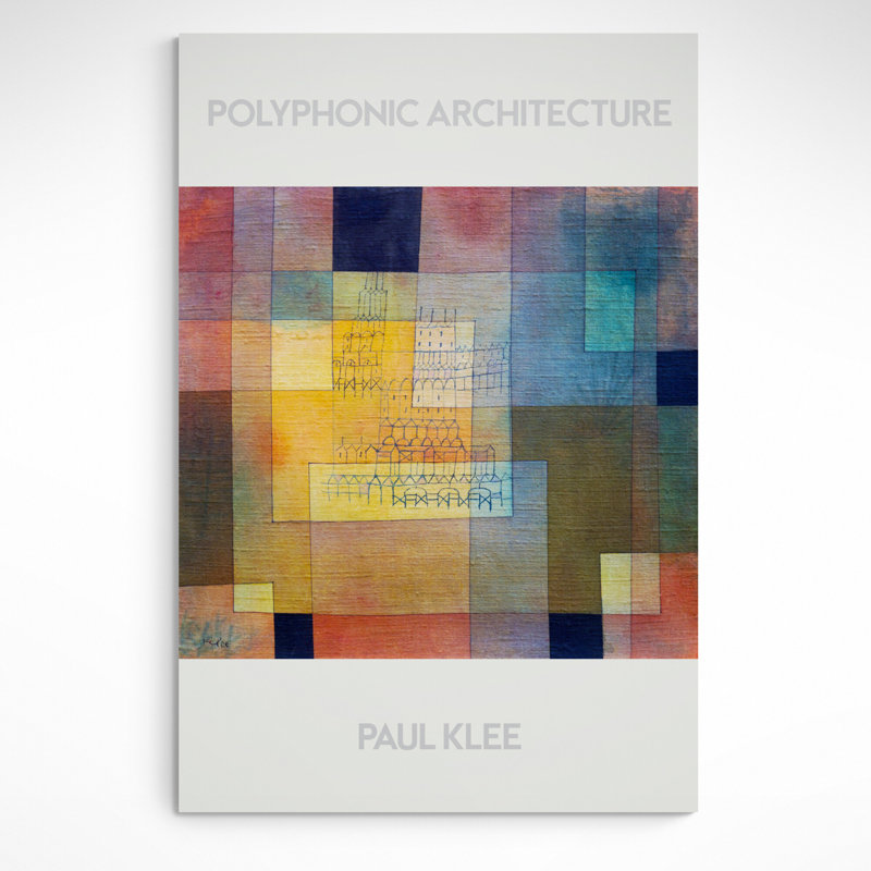 Polyphonic Architecture by Paul Klee - Wrapped Canvas Print, 117cm H x 81cm W