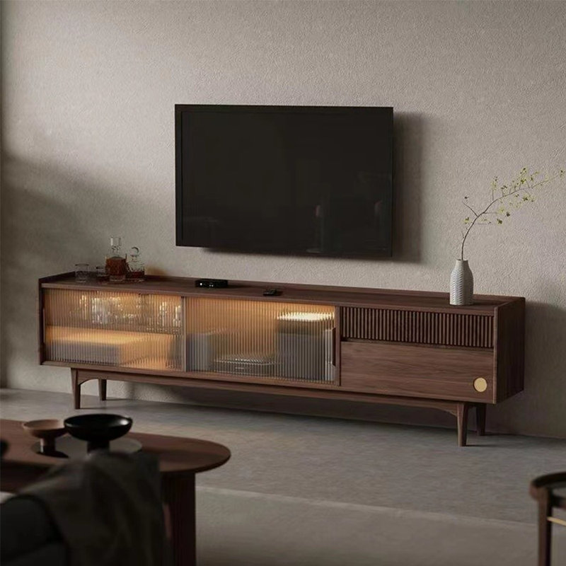 Modern TV Stand with Adjustable Shelves