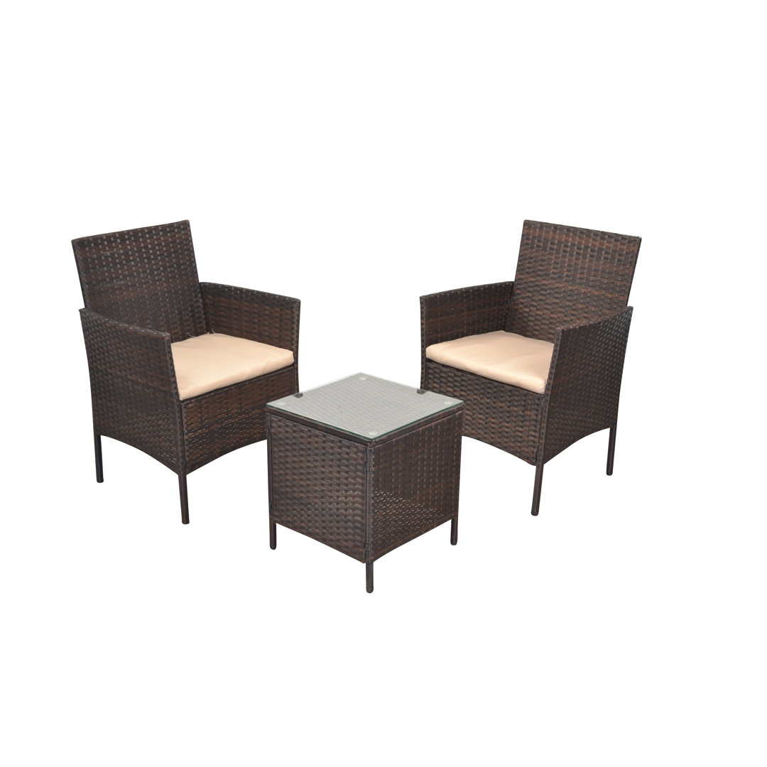 3tlg. Lounge-Set Karmell