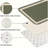 Olive Green Bordered Kitchen Rugs, 2-Piece Set Floor Mats for Home Decor, Mats for Kitchen & Entryway
