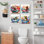 Caricature d'animal sur toile 4 pièces, l 12 po x L 12 po, décoration ludique