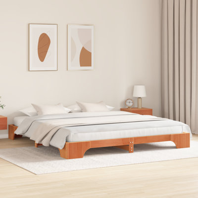 Bed Frame Solid Pine Wood