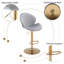 Agapito Upholstered Adjustable Height Counter Stool-408223427