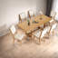 Piece Extendable Dining Table Sets(Must include both Table and Chair), Wood MDF Farmhouse Set for Kitchen and Family Dining