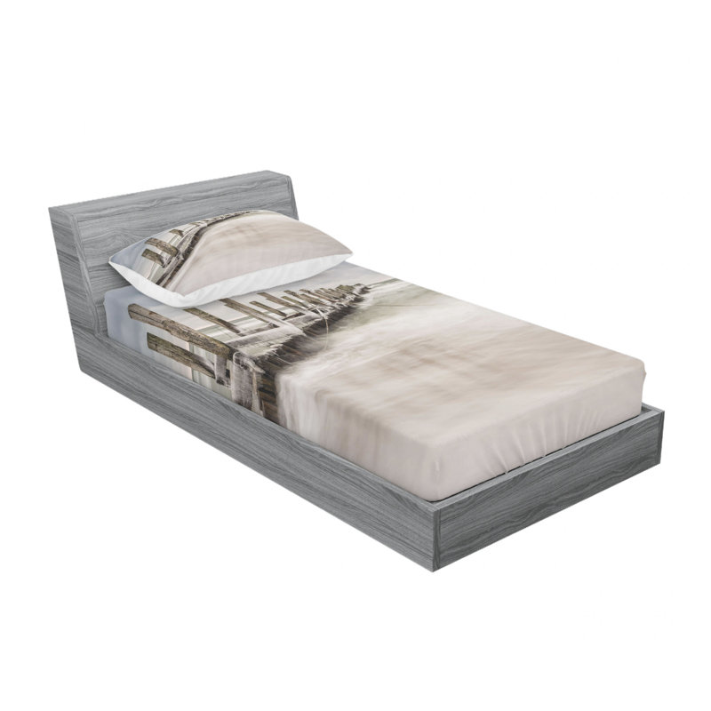 Ensemble de draps Groyne in Zingst Allemagne, Ensemble de draps pour lit simple avec drap-housse
