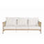 Ensemble de canapé de patio 5 pièces avec dessus de table en céramique et coussins amovibles