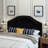 Queen Headboard In Black Velvet, Displaying Contemporary Beauty With Button Tufting Sized Velvet Modern Appeal And-1916673354-1916673353