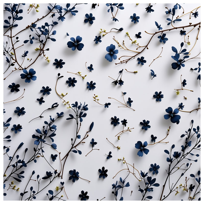 Housse de couette Floral Bedding Nature Scandinavian, Lit simple