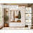 79'' Hall Tree with Utility Storage Cabinet, Entryway Organizer with 6 Storage Cabinets, 4 Hooks & Bench, Tall Vacuum Storage for Mudroom-894173140