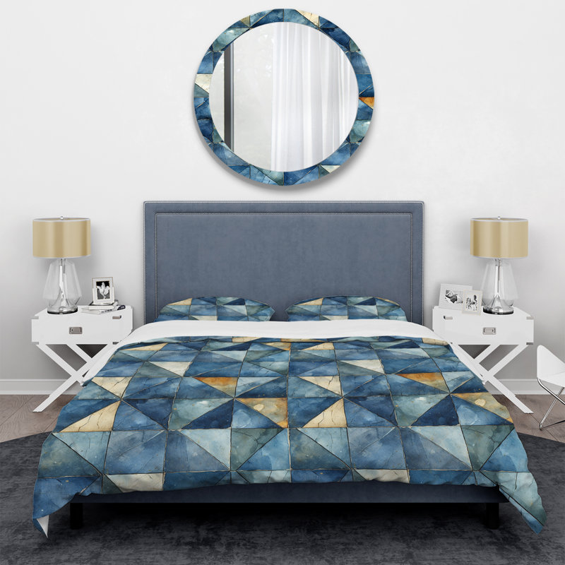 Ensemble de housse de couette Raaghav, Housse de couette simple + 1 taie décorative stan
