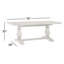 Table de salle à manger à tréteaux en bois massif de 78 po Kinston-314315106