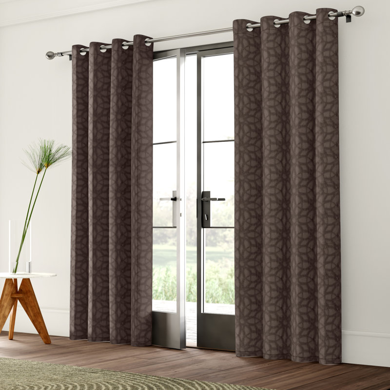 Blackout Curtain Single Panel, Espresso, 52" W x 95" L