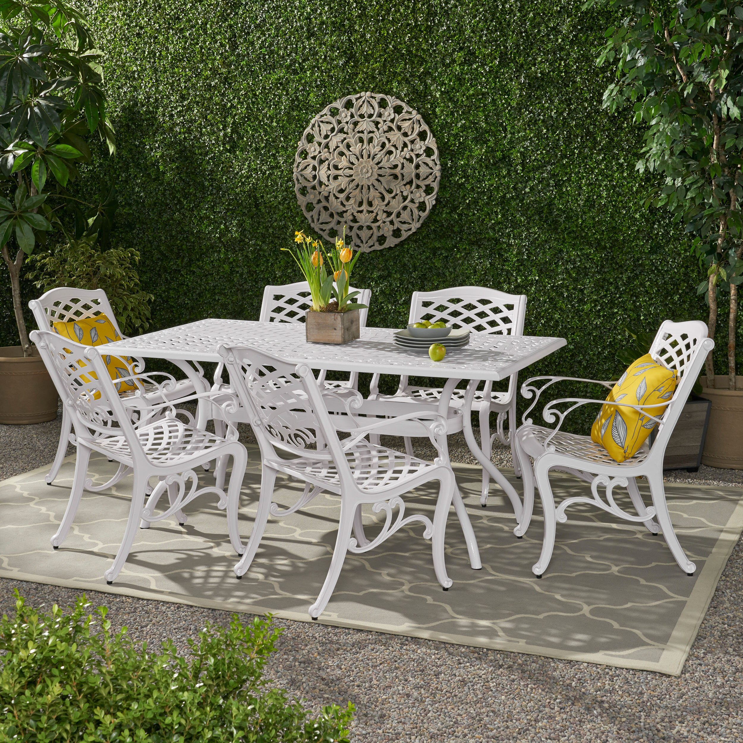 Fleur De Lis Living Monterey Outdoor 7 Piece Dining Set - Wayfair Canada