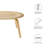 Circular Lightly Beveled Mid-century Style Coffee Table-1418410899