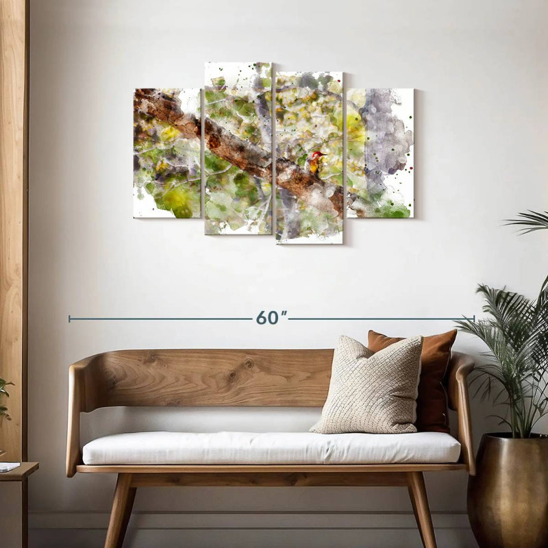 Oiseau de forêt sauvage Avery, H 27 po x l 43 po
