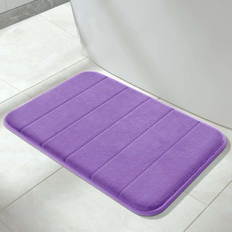 Laika Memory Foam Non-Slip Bath Mat, Lavender
