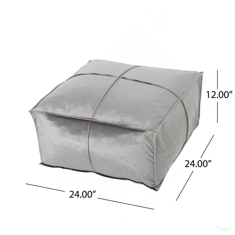 Nati Square Pouf, Smoke