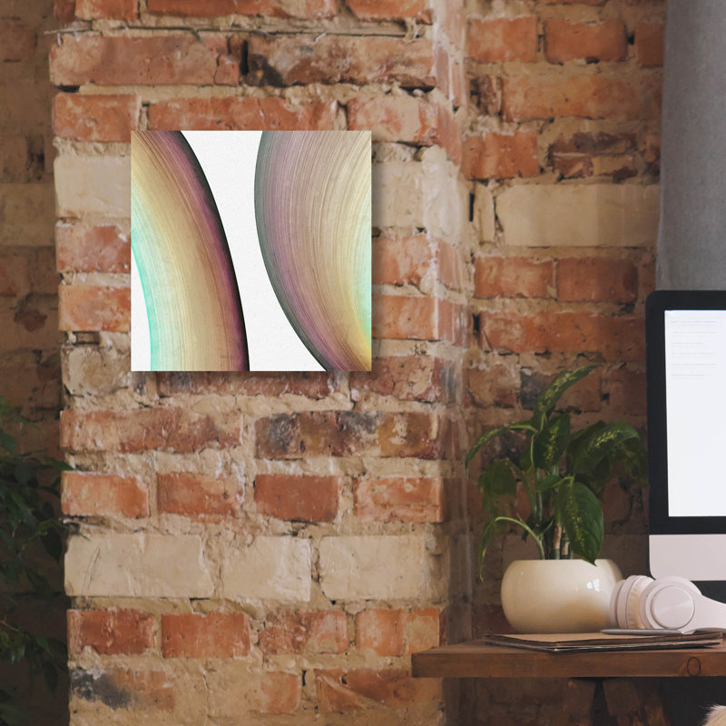  «Inner Pathway 2» par Alonzo Saunders, art mural sur toile 12 po x 12 po