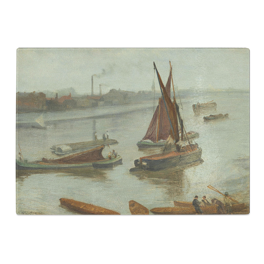 Old Battersea Reach by James Mcneill Whistler Chopping Board