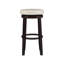 Tabouret rembourré pivotant avec structure en bois massif Baylis-19293859-44944666