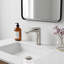 Robinet de lavabo de salle de bain à poignée simple 5,7 po de hauteur, laiton massif sans plomb avec bonde et aérateur amovible-128842508-134670282