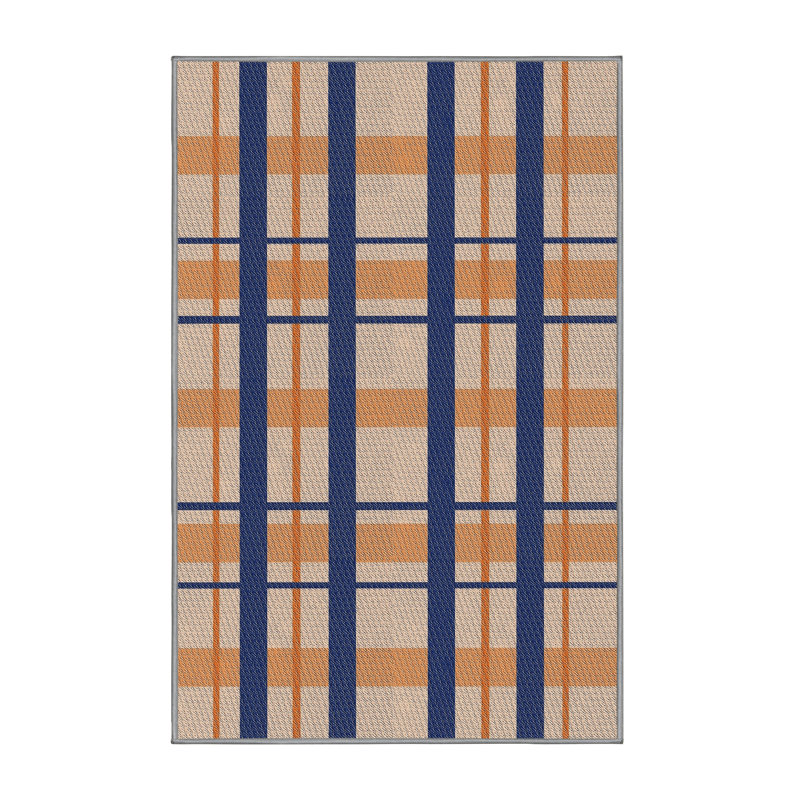 Plaid Indoor Rug, Rectangle 5' x 8'