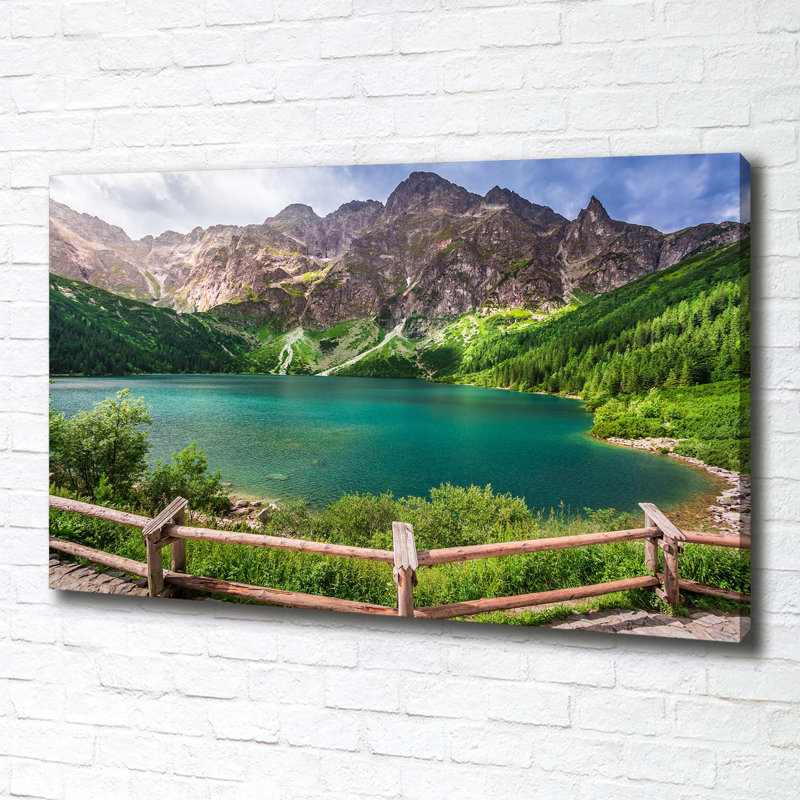 Sea Eye Of The Tatra Mountains - Wrapped Canvas Print