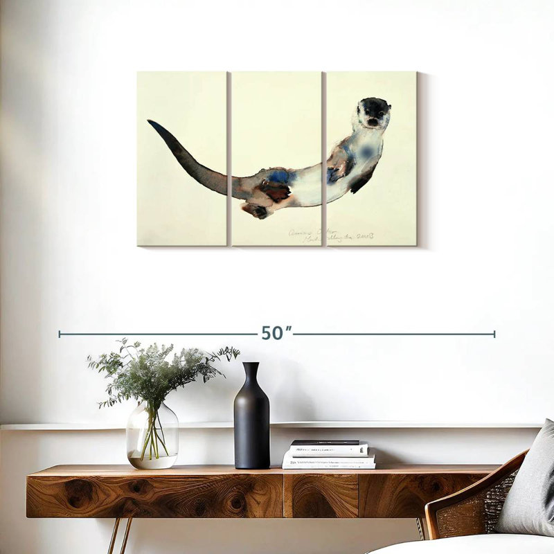 Brampt Curious Otter, 20" H x 33" W