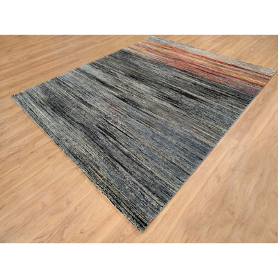 Vihana One-of-a-Kind Rectangle 8'4" X 9'10" New Age Area Rug in Black