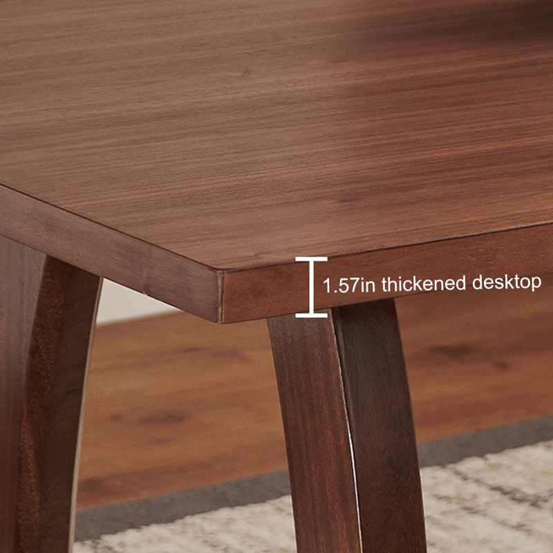 Table de salle à manger rectangulaire moderne et minimaliste, H 29,52 po x L 55,11 po x l 31,49 po