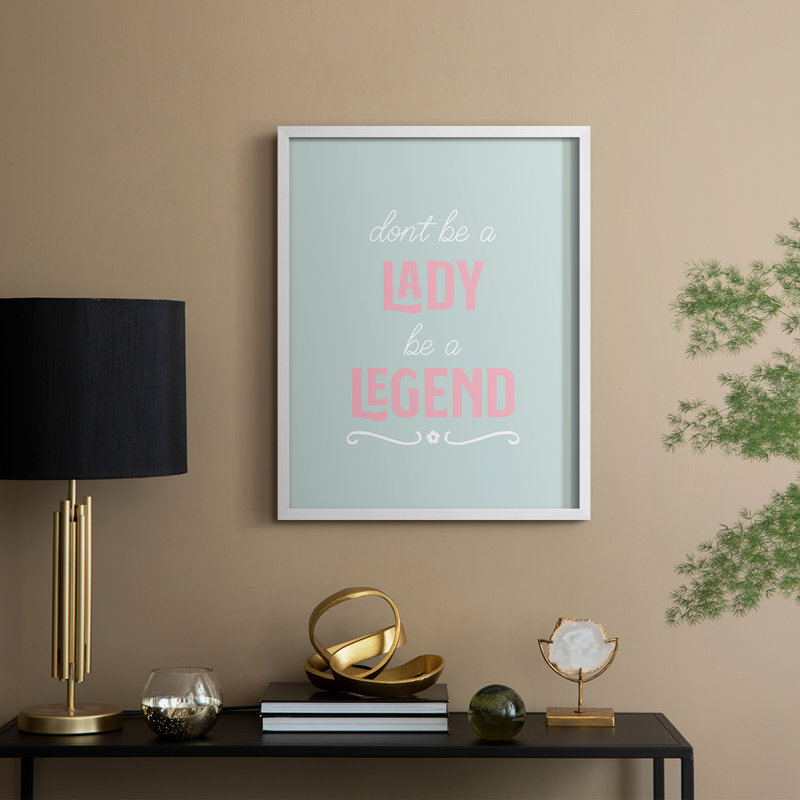 Impression encadrée Legend - bois massif, H 21 po x l 17 po, Blanc