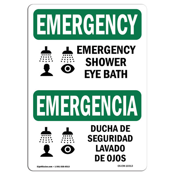 SignMission Shower Eye Bath Sign | Wayfair
